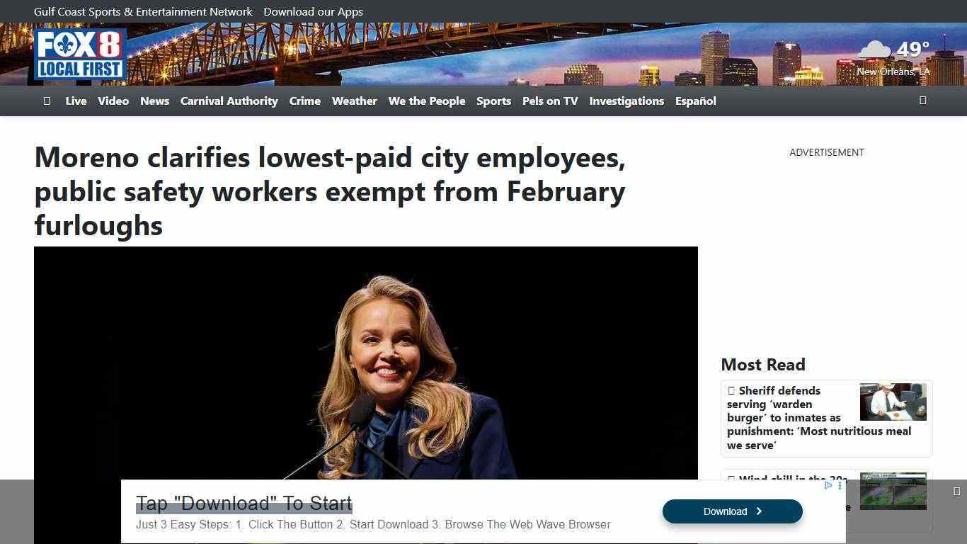 Moreno clarifies lowest-paid city employees will be exempt from February furloughs